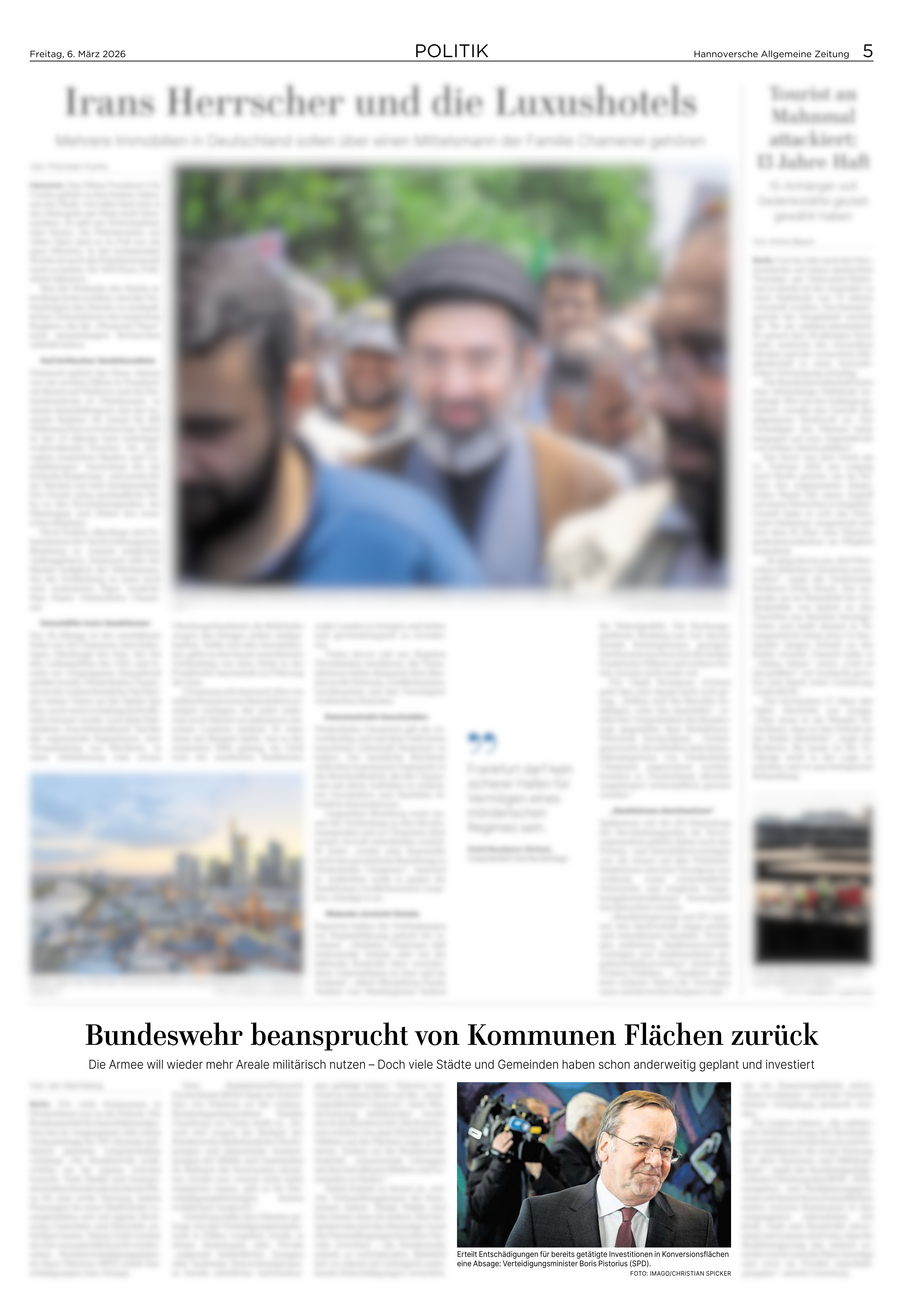 Hannoversche Allgemeine Zeitung vom 05.03.2026